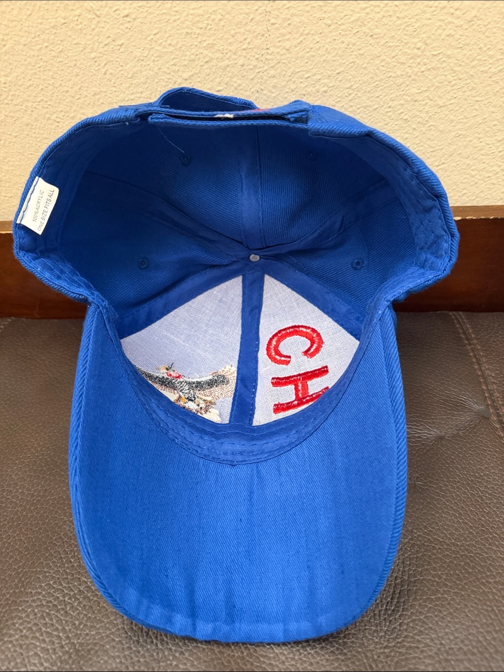 Chile Blue & Red Baseball Cap Features Embroidered Condor & Lettering - Picture 4 of 5